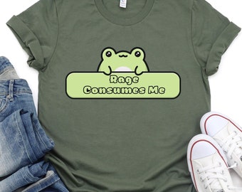 Rage Consumes Me Shirt, Funny Frog Shirt, Frog Pond T-Shirt, Meme Frog Shirt, Nature Lover Gift, Rage Shirt, Hilarious Frog Shirt