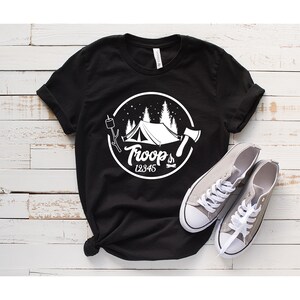 Custom Camp Troop Number T-shirt, Personalized Camping Troop Shirts, Scout Gift, Scouts Team Shirt, Camping Girl Scout, Troop Number Shirt bild 6