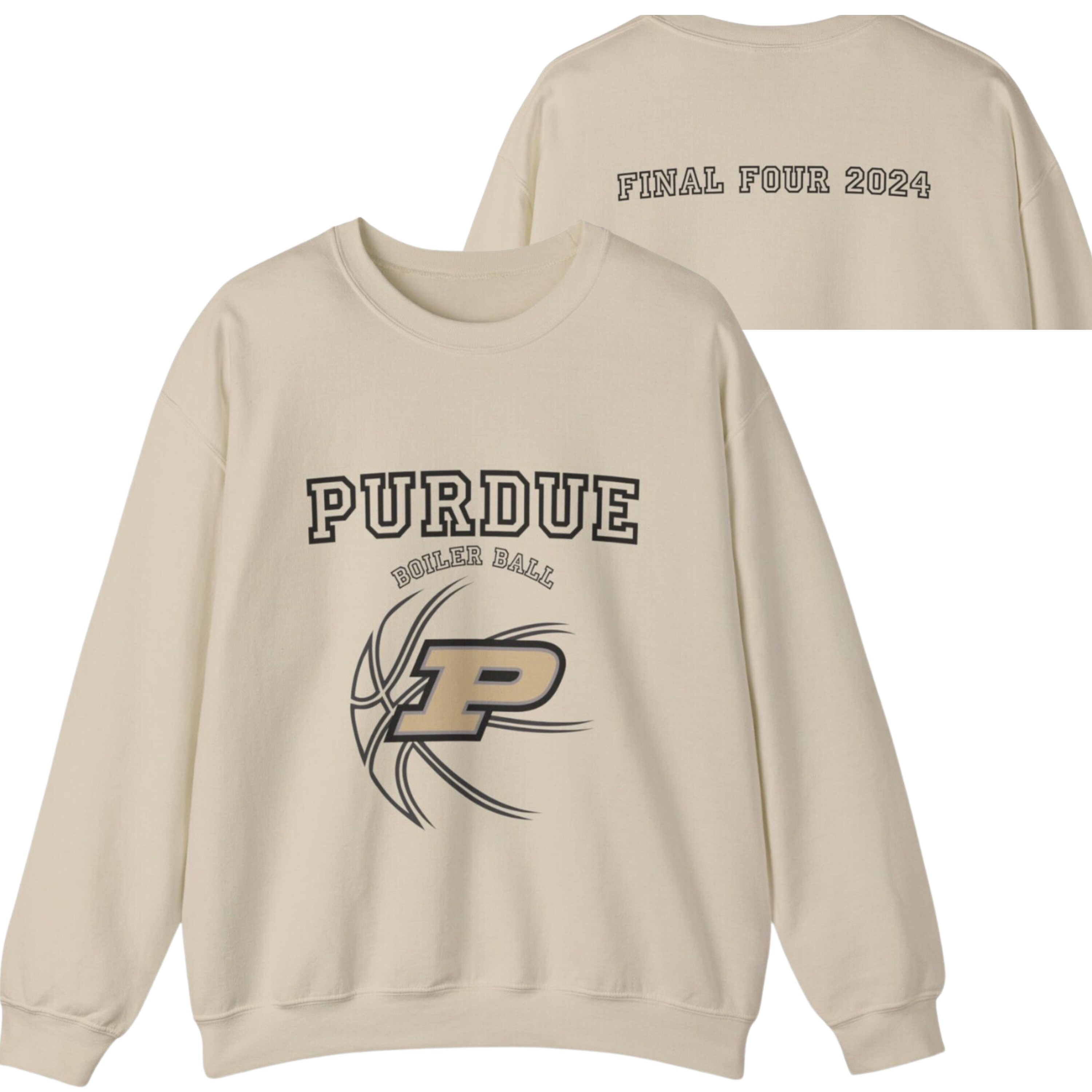 UNISEX Purdue University Final Four Apparel Vintage Purdue Crewneck Basketball Crewneck Sweatshirt Etsy