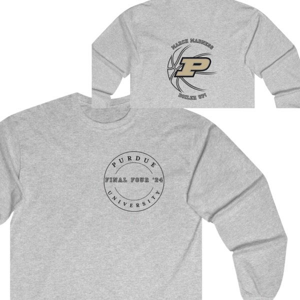 Unisex Purdue Final four long sleeve t-shirt, purdue apparel, purdue university basketball clothing