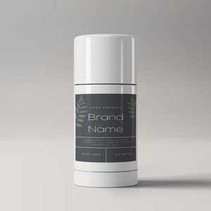 Editable Deodorant Labels | 2.5x2.5 | Cosmetic Label | Bottle Label | Custom Packaging | Premade Labels