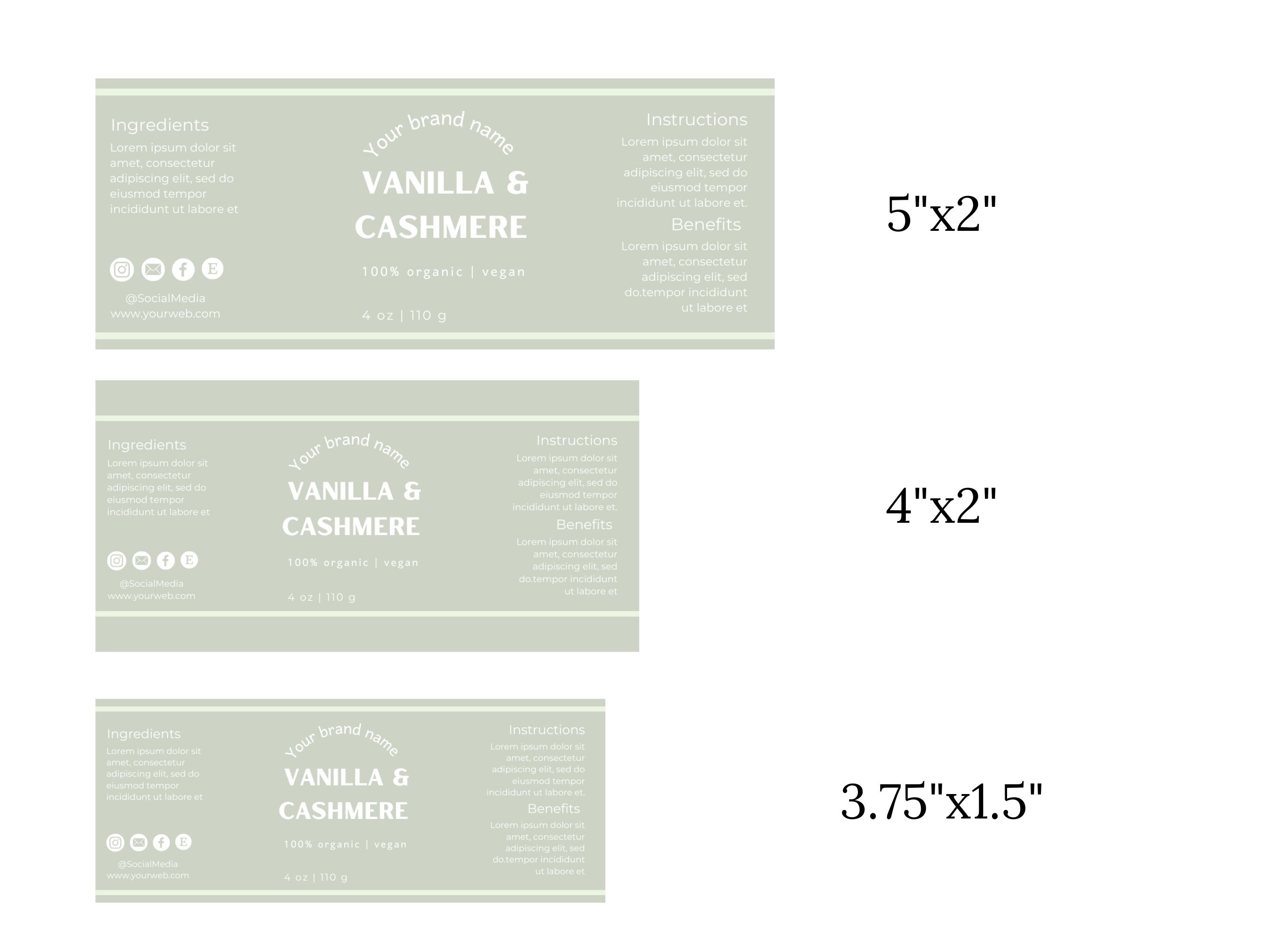 Instant Download Premade Label, Canva Template, Essential Oil Bottle ...