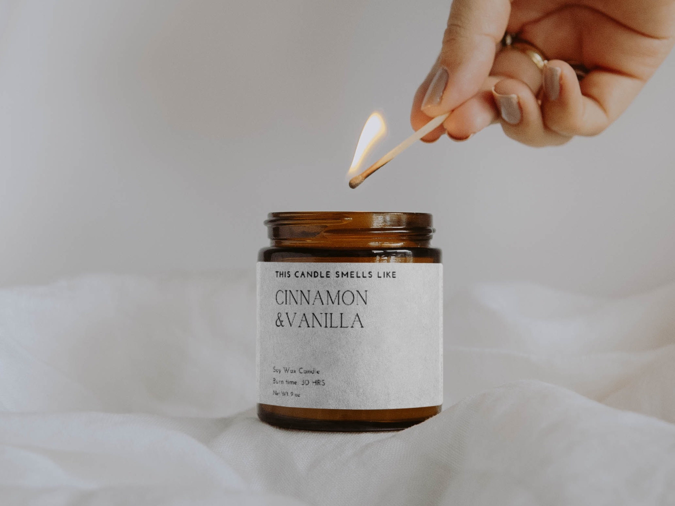 Editable Candle Label | 3 Sizes, Template DIY Candle Sticker ...