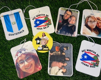 Custom Car Air Freshener - Double Sides With Images - Car Scent - Custom Car Freshie - Personalized Car Accessories