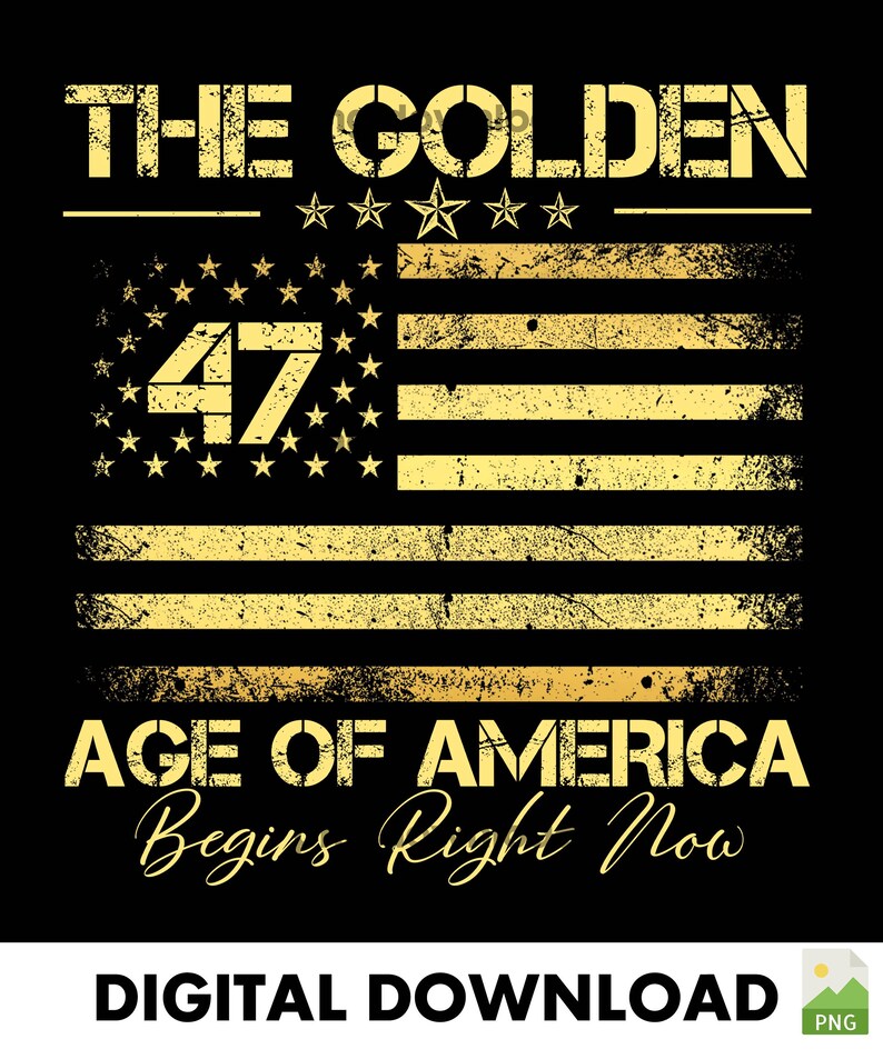 Trump Golden Age America PNG, Patriotic Design (digital Download) - Etsy