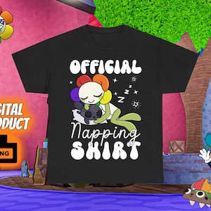 Dandy&#39;s World png, Dandy&#39;s toons funny design, Sleeping nap shirt png, Pebble, Vee, Shelly png, Dandy&#39;s World Birthday gifts for kids