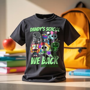 Dandy&#39;s World png, Back to school png, Gamer school, First day of school tee, Dandy world gift, Dandy&#39;s World lover png, Gamer birthday png