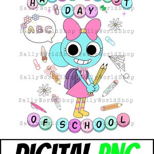 Dandy&#39;s World png, Back to school png, Gamer school, First day of school tee, Dandy world gift, Dandy&#39;s World lover png, Gamer birthday png