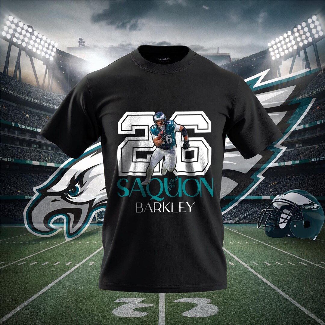 Saquon 26 png, Eagles png, Barkley Design vintage des années 90