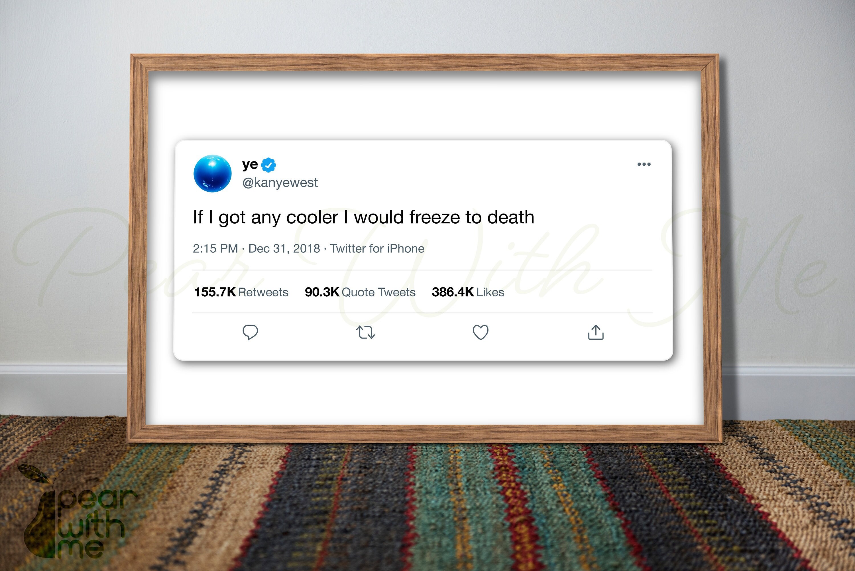 Kanye West Tweet Print/poster #1.003; Quote Art; Twitter Poster Print ...