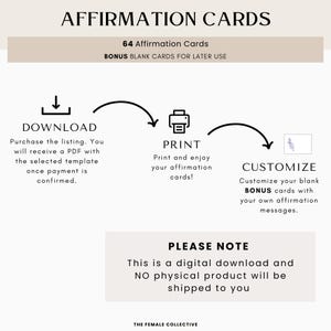 Encouragement Cards Daily Reminders Affirmations Intention Cards ...