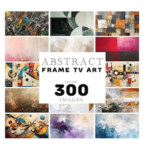 Samsung Frame TV Art, Set of 300 Abstract Oil Painting Art For Frame TV, Digital Download Tv Art
