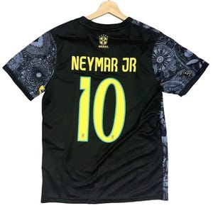 Brazil Neymar Jr Cristo Limited Edition Adult Black Jersey - Unique Design, High-Quality Material, Unique Collectible Item