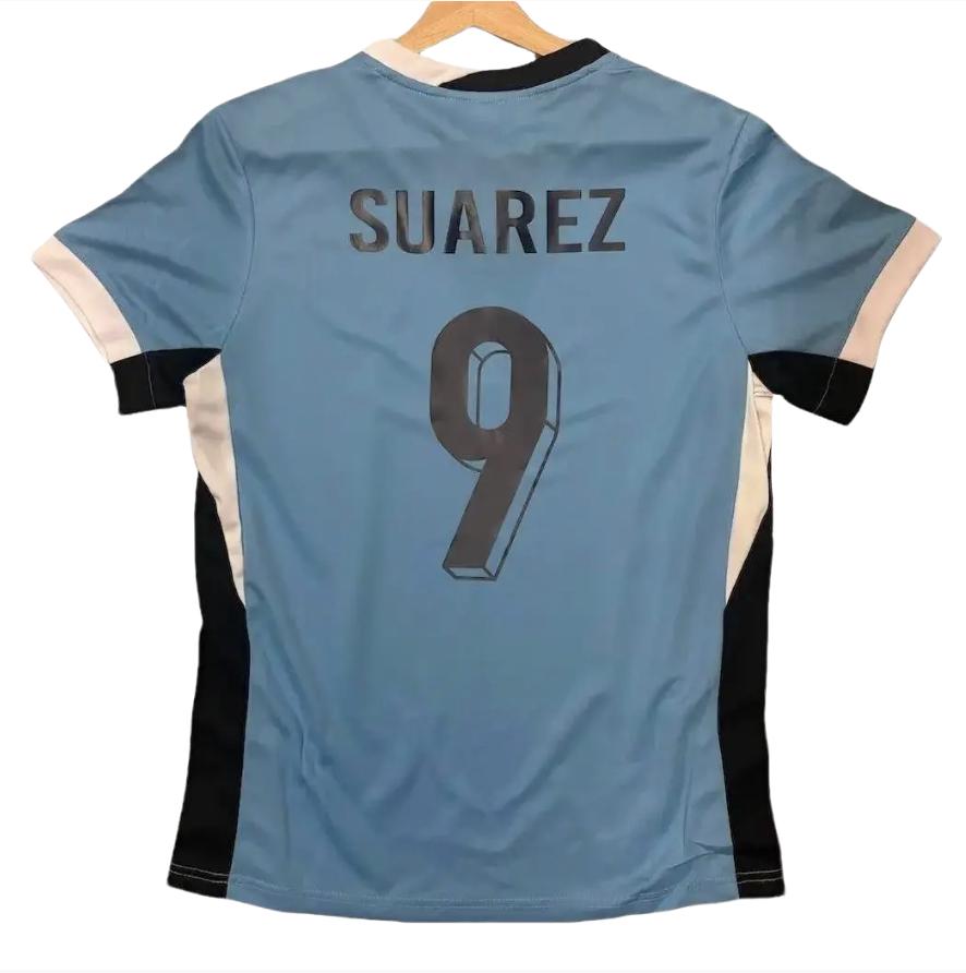 Luis Suarez Uruguay Blue Adult Soccer Jersey With Suarez Printed