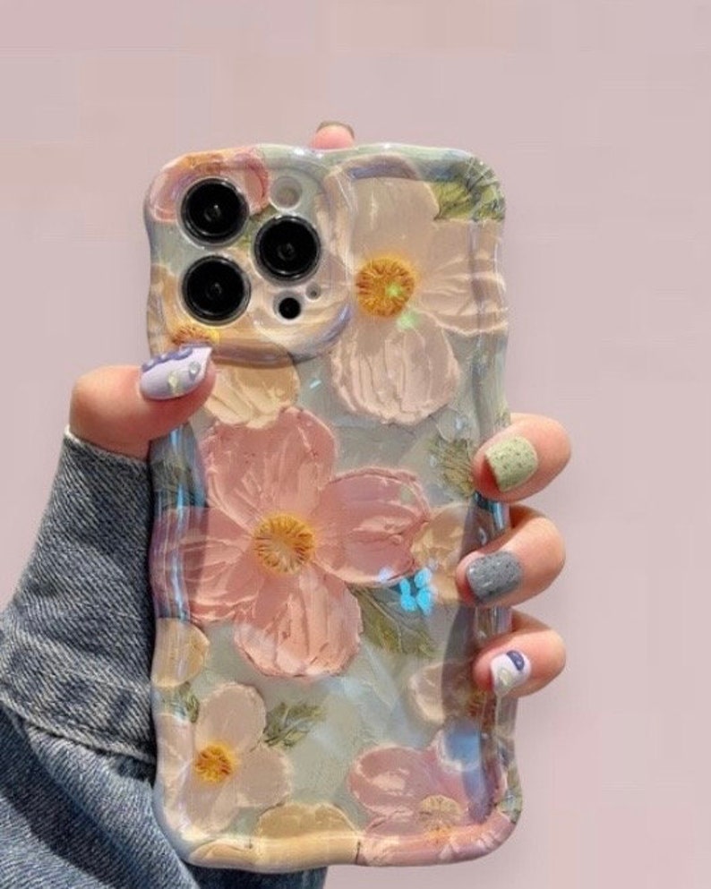 Coque de Téléphone souple à fleurs vintage coloré, Phonecase Flowers Vintage Colorful Personalised floral case cover custom iPhone 3