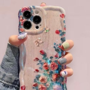 Coque de Téléphone souple à fleurs vintage coloré, Phonecase Flowers Vintage Colorful Personalised floral case cover custom iPhone 1
