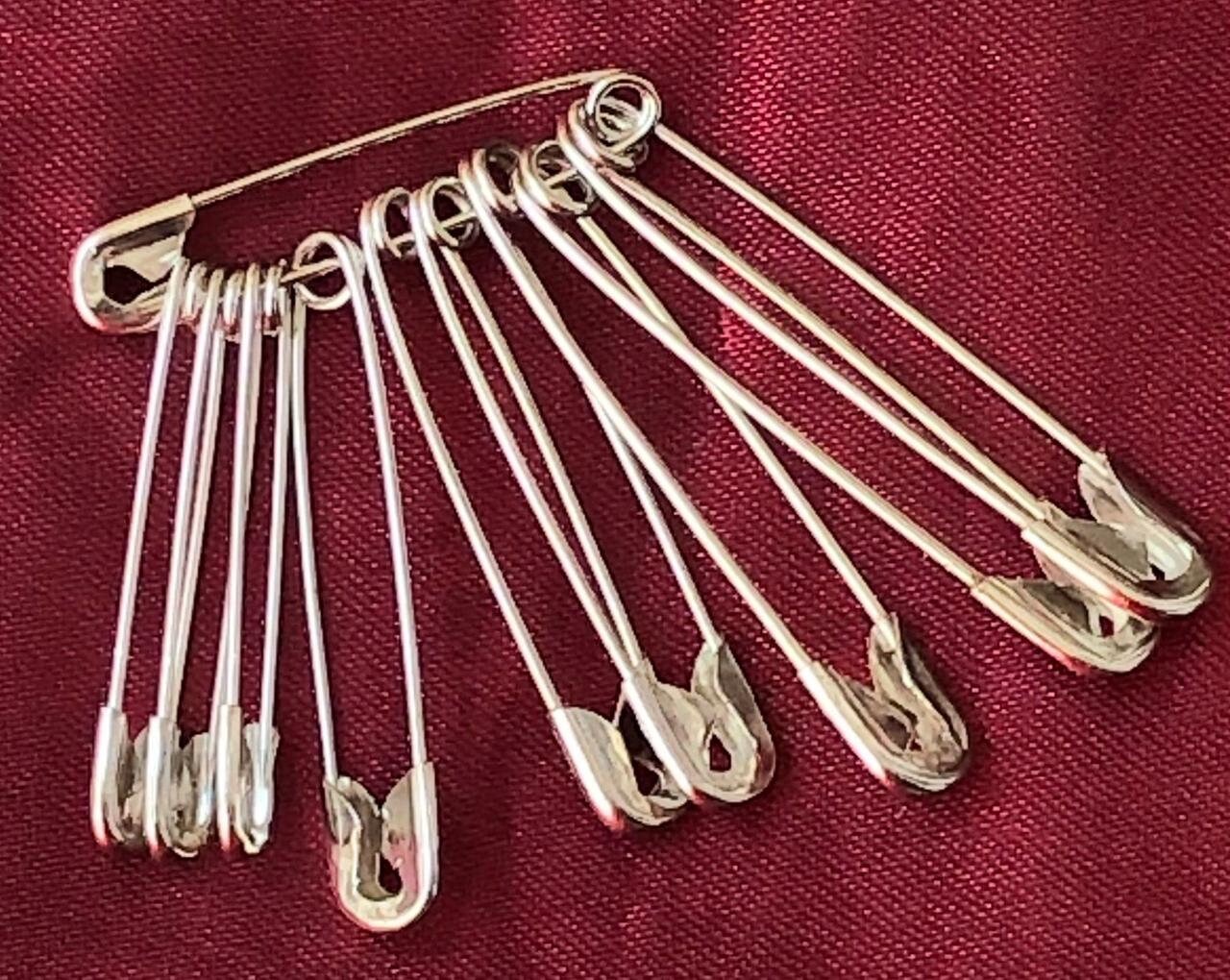 Extra Large Safety Pins Oversized Safety Pins Brooch Jumbo Horse Blanket  Pins Metal Stitch Markers Sewing Pins-2pcs 