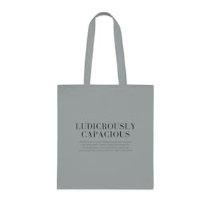 Lächerlich geräumige Tasche Nachfolge Tom und Greg Zitat - Baumwolle Tote