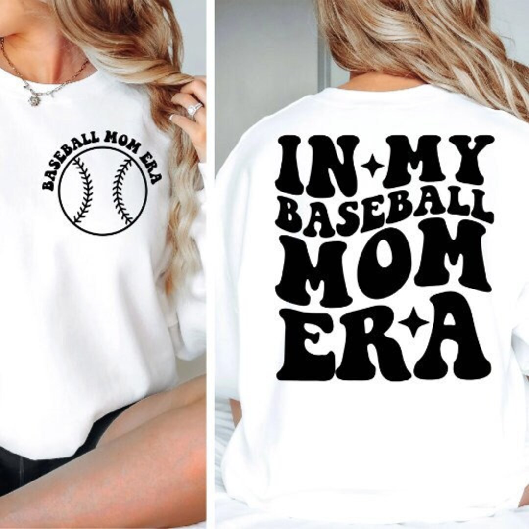 In My Baseball Mom Era Svg, Baseball Mom Svg, Baseball Mama Png Cutting