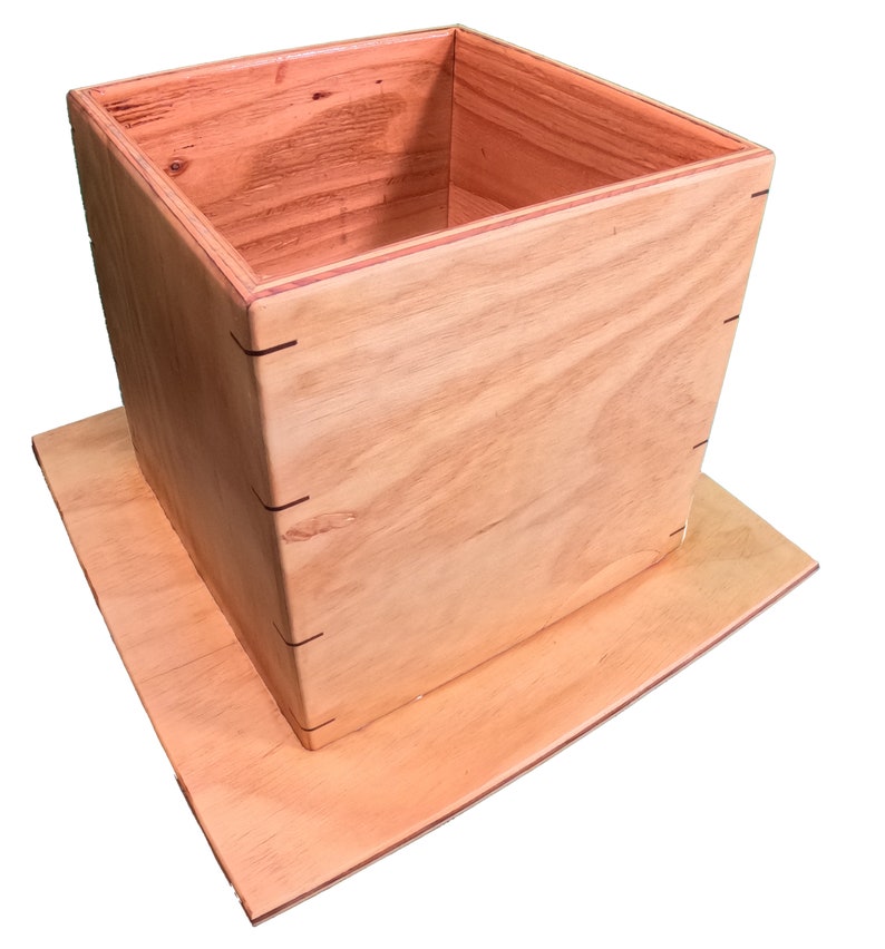 Large 12X12X12 Inches, With 18 In. Sq. Base Dog Training Feeding Box