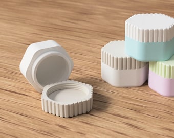 Nachfüllbarer 10ml Kosmetikbehälter: 3D Gedrucktes Creme Glas