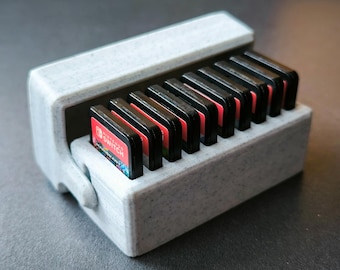 Switch Game Cartridge Holder – Customizable 10-Game Storage Box