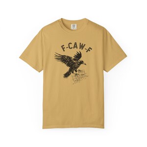 Fcawf Subtle Anti Ice Shirt fcawf Crow Shirt Raven Lover Gift Gothic Crow fcawf Tshirt Subtle abolish Ice Tshirt Mustard