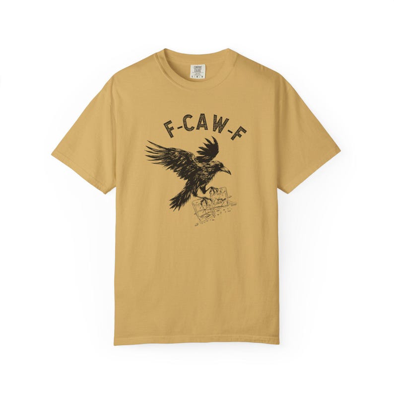 Fcawf Subtle Anti Ice Shirt fcawf Crow Shirt Raven Lover Gift Gothic Crow fcawf Tshirt Subtle abolish Ice Tshirt Mustard