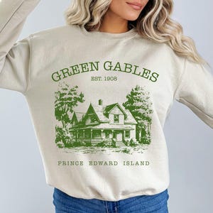 Sudadera ligera de Ana de las Tejas Verdes, sudadera con capucha de fandom, sudadera con capucha de Academia, regalo literario, camiseta literaria de cuello redondo, Gilbert Blythe Kindred Spirits