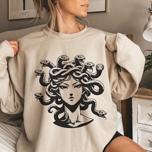 Medusa Sweatshirt Feminist Sweater Medusa Gift Greek Mythology Gift Greek Goddess Feminist Sweater F The Patriarchy Resistance sweater