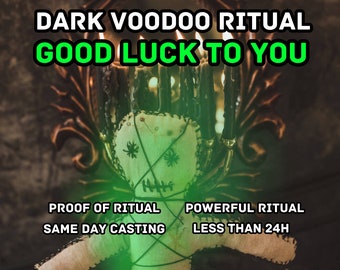 GOOD LUCK RITUAL - Luck And Fortune Spell - Good Luck Spell - Same Day Casting - Fortune Spell - Prosperity Spell - Dark Magic Voodoo Luck