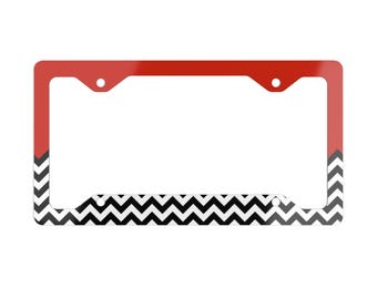 Black Lodge (Twin Peaks) inspired License Plate Frame