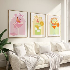 Cocktail Splash Art Prints | Digital Download