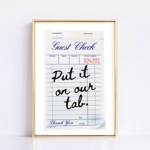 Gastcheque afdrukbaar | Trendy keukenkunst | Alcoholposter| Barwagen afdrukken | Retro gastenchequeafdruk | Leuke kunst aan de muur