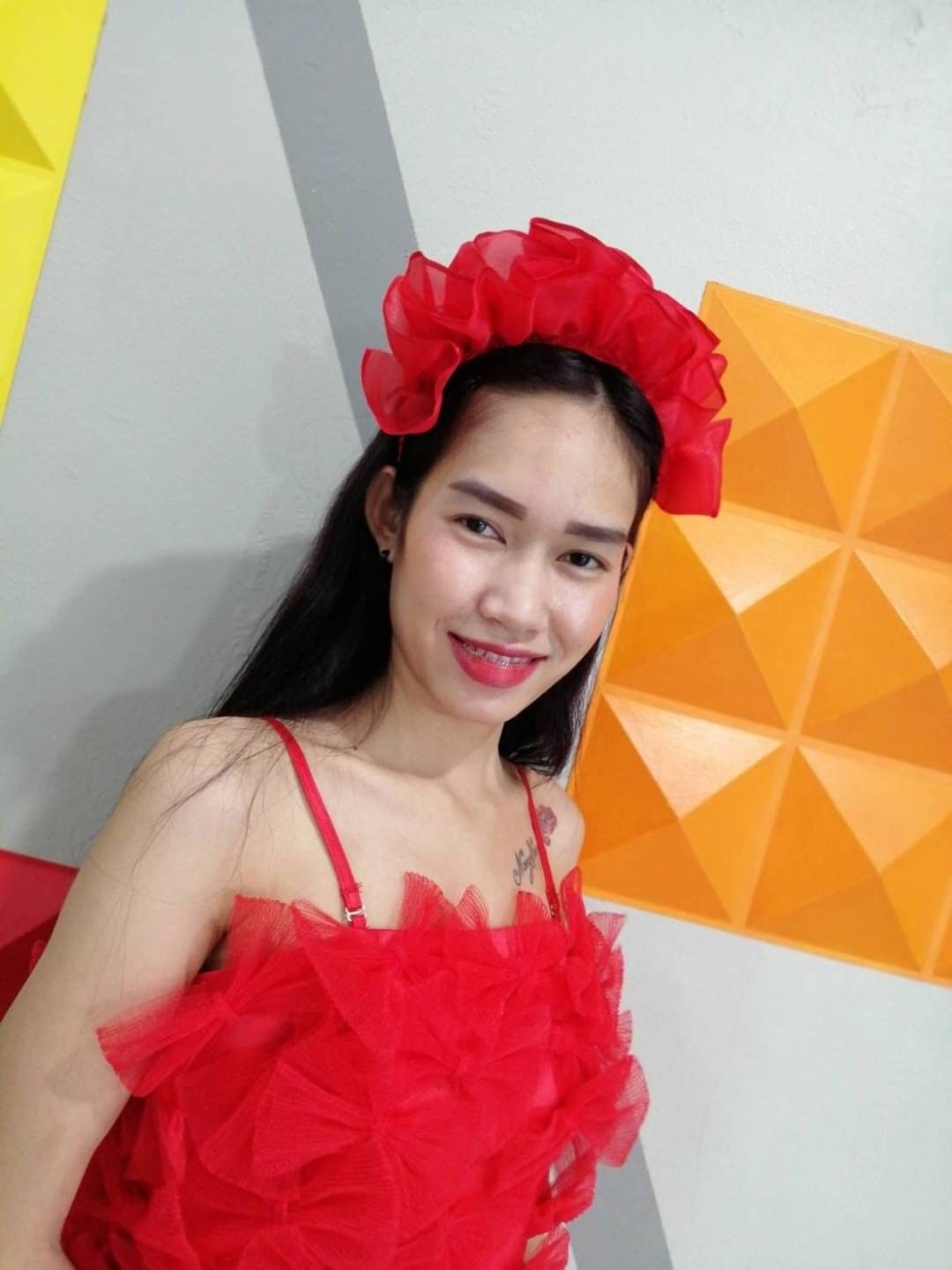 ?Upcycled Organza Ruffle Headband? The Ruffle Headband – Room Shop main image 4