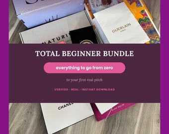 Total Beginner Bundle | PR Contact List for Influencers, Digital Download