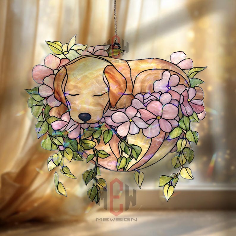 Personalized Ball Python Acrylic Suncatcher, Floral Snake Window Hanging, Reptile Lover Ornament, Custom Exotic Pet Gift bild 4