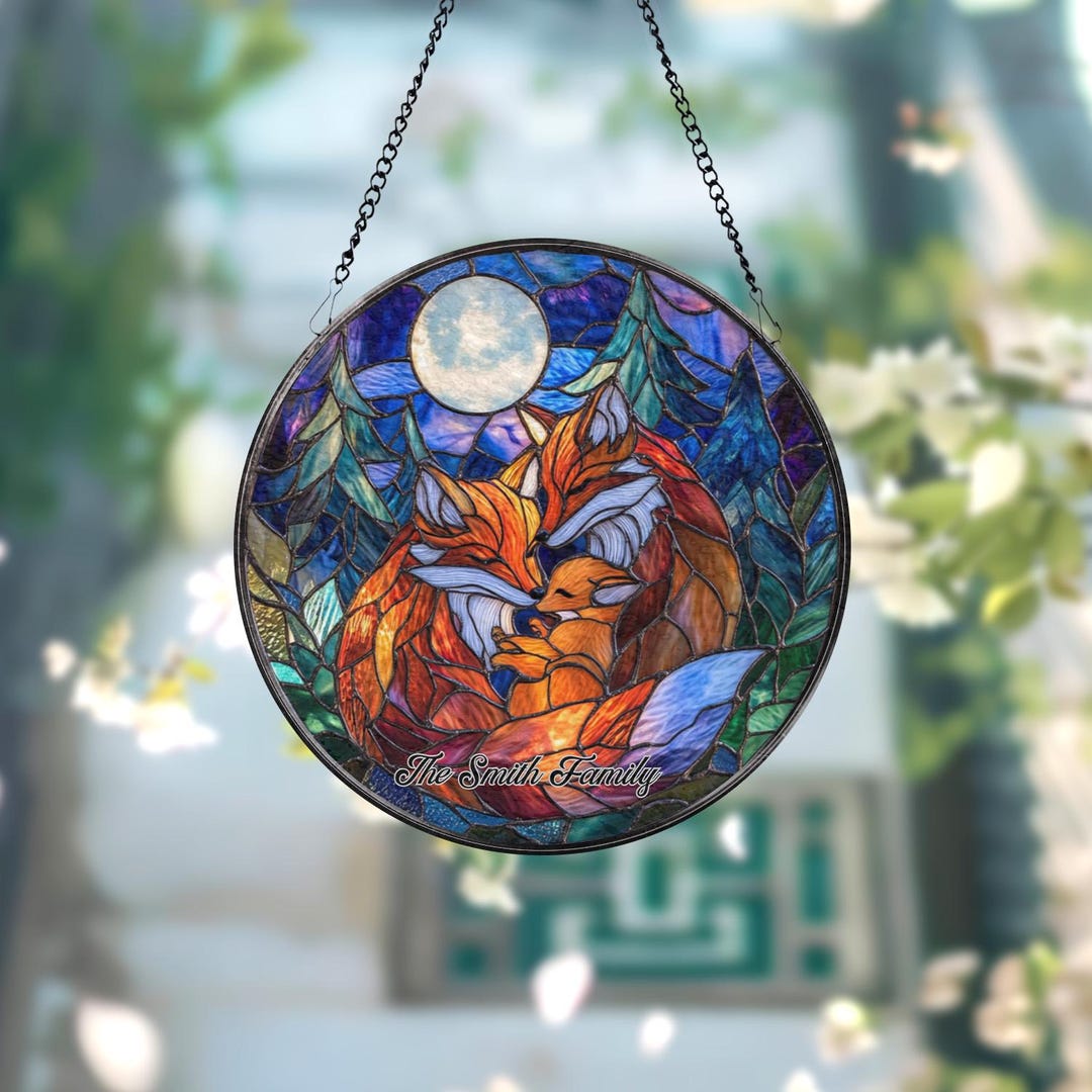 ショウジョウコウカンチョウとオウゴンヒワ ヴィンテージ ステンドグラス Red Cardinal Stained Glass Suncatcher, Cardinal Window Hanging