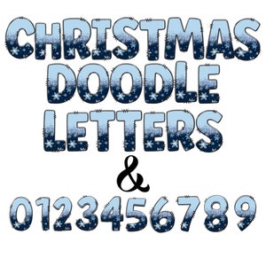 Alpha letters| 2 tone blue snow flake Doodle Alphabet| Individually saved Alpha pack| Entire groovy Alphabet Uppercase & numbers