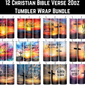 Bible Verse Tumbler Wrap, Bible Verse Sublimation, Faith Tumbler, Christian Quotes Tumbler, Christian png, Religious tumbler wrap PNGs