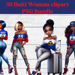 Paquete de imágenes prediseñadas de niña de Haití, Mujer de Haití, Imágenes prediseñadas de chica de moda, Mujer negra, Artesanías de papel de diario basura, Chica de la isla, Chica caribeña