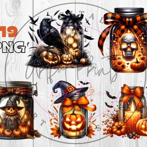 ハロウィーンの瓶のクリップアート バンドル、かわいいハロウィーンの png、魔女のグラフィック、ハロウィーンの昇華、ハロウィーンのクリップアート、キャンドルのクリップアート、魔法の瓶