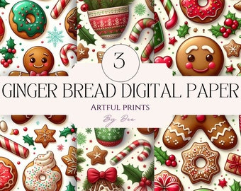 Lebkuchenmann Papier, JPGs Junk Journaling, Scrapbook, Handwerk, digitaler Download, Kartenherstellung, wunderlich, Lebkuchen/Zuckerstange