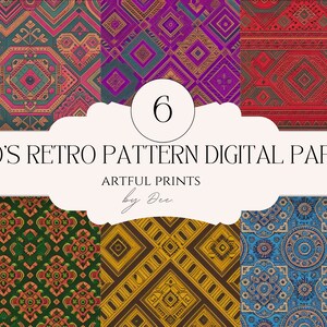 80&#39;s Retro digital paper| Retro pop culture| digital patterns| Retro digital pattern|  digital downloads