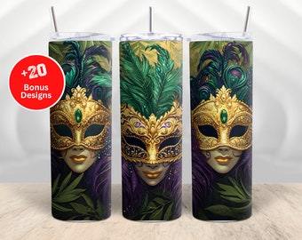 Mardi Gras Maske PNG Becherverpackung, Karneval 20 Unzen Becher Designs, Mardigras, Mardi Gras Png, Mardigras Maske