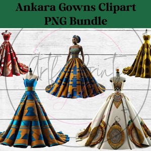 PNG donna africana, abito Ankara, clipart abito Ankara, abito africano Kente, donna nera Disegni di sublimazione per clipart Cricut