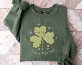 Irish Feis Sweatshirt, Irish Dance Sweater, Gift for Irish Dancer, Irish Dance Life, Gaelic Festival, Cute Shamrock Crewneck