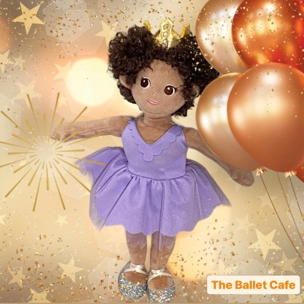 Girls Gifts Dolls, Plush Ballet Doll Brown, Childrens Book Character come to life