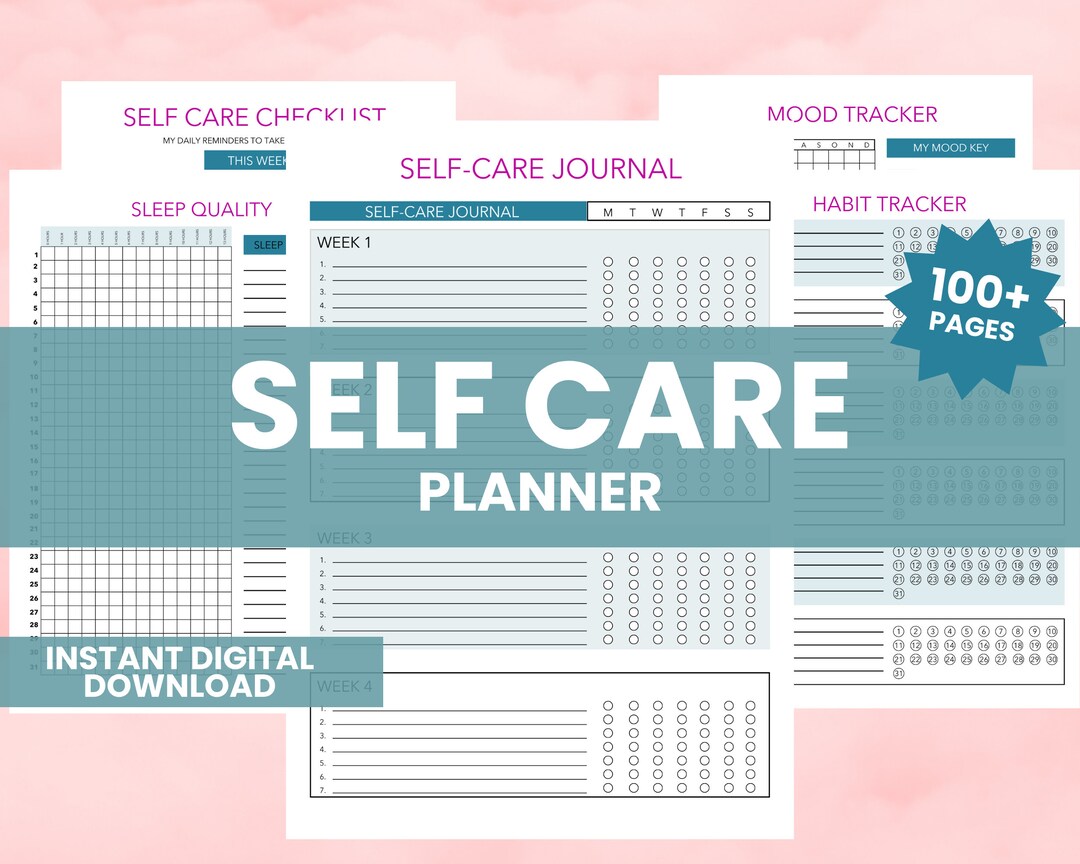 Self Care Planner Digital Planner 2024 2025 Undated Digital Planners ...