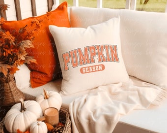 Pumpkin Season Distressed PNG: Autumn Sublimation Design (Digital Download)